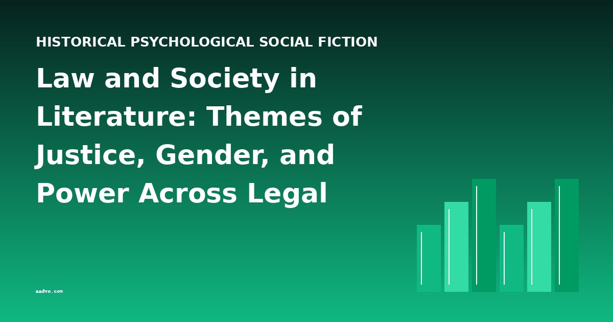 Law and Society in Literature: Themes of Justice, Gender, and Power Across Legal Classics