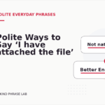 Polite Ways to Say ‘I have attached the file’
