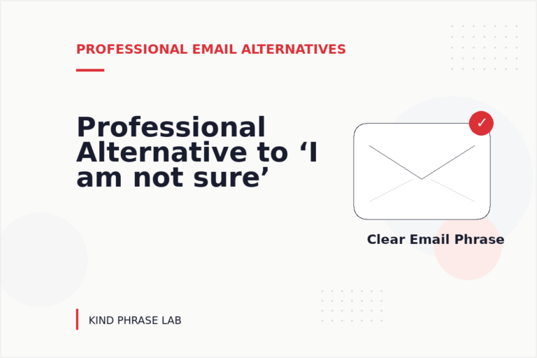 Professional Alternative to ‘I am not sure’ Professional Alternative to ‘I am not sure’