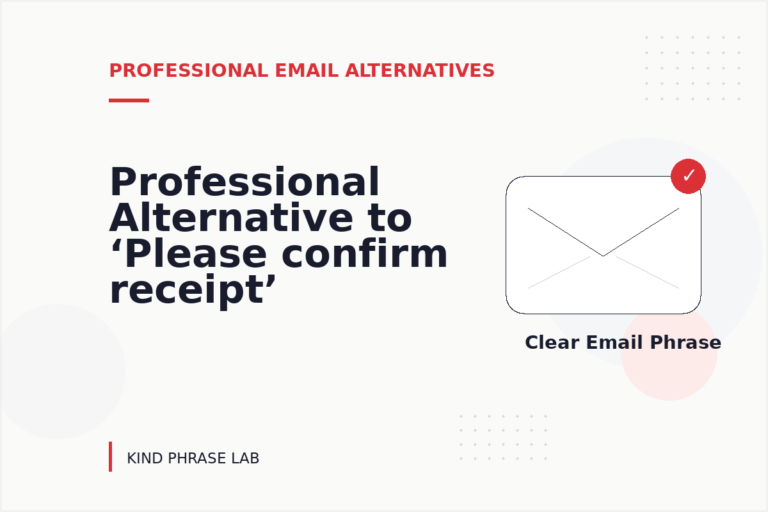 Professional Alternative to ‘Please confirm receipt’