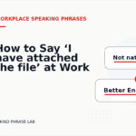 How to Say ‘I have attached the file’ at Work