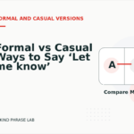 Formal vs Casual Ways to Say ‘Let me know’