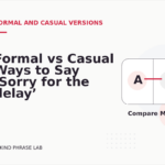 Formal vs Casual Ways to Say ‘Sorry for the delay’